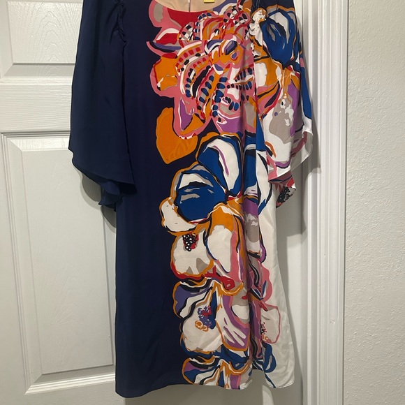 Maeve Navy Floral Dress size Large - Picture 3 of 5